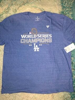 Fanatics Los Angeles Dodgers World Series Champions Blue T-Shirt 2XL